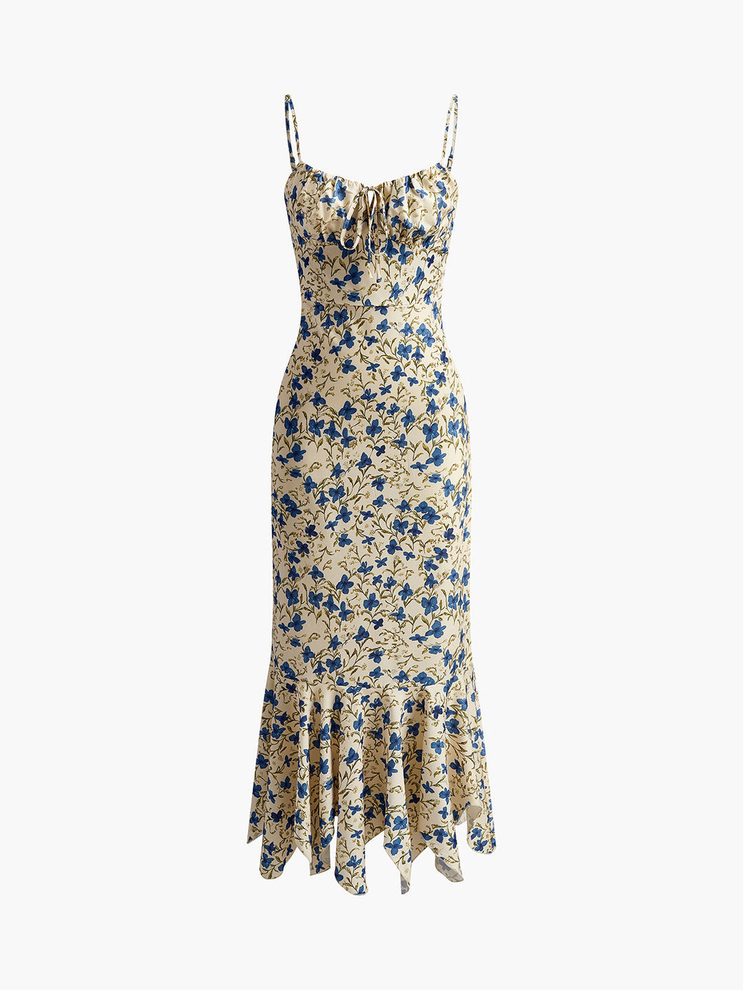 Floral Maxi Dress With Tie Detail Straps