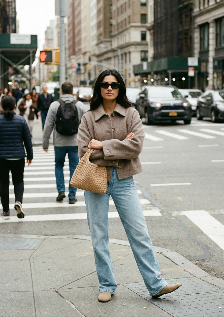 Classic Short Coat with a Modern Appearance