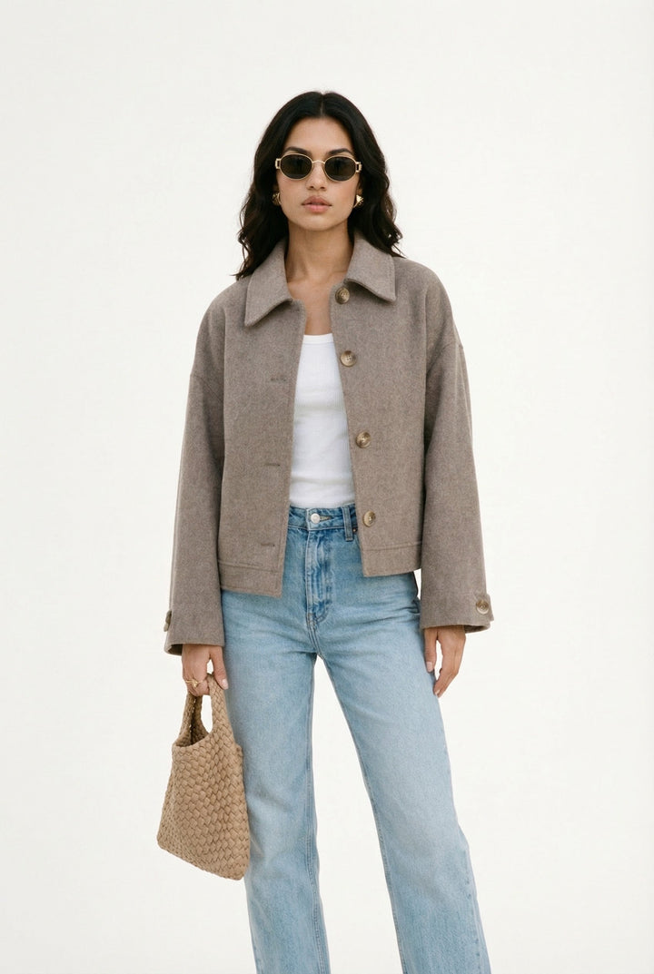 Classic Short Coat with a Modern Appearance