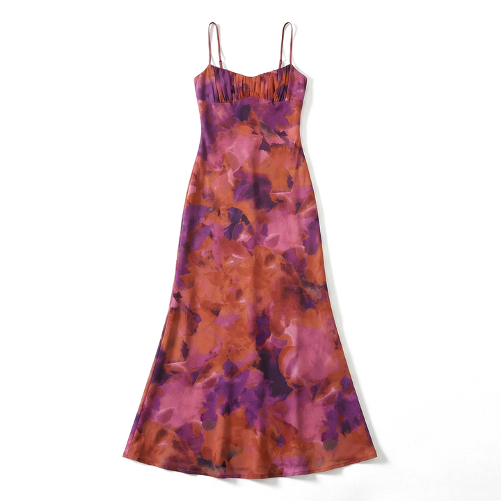 Elegant Long Dress With Delicate Strap Design