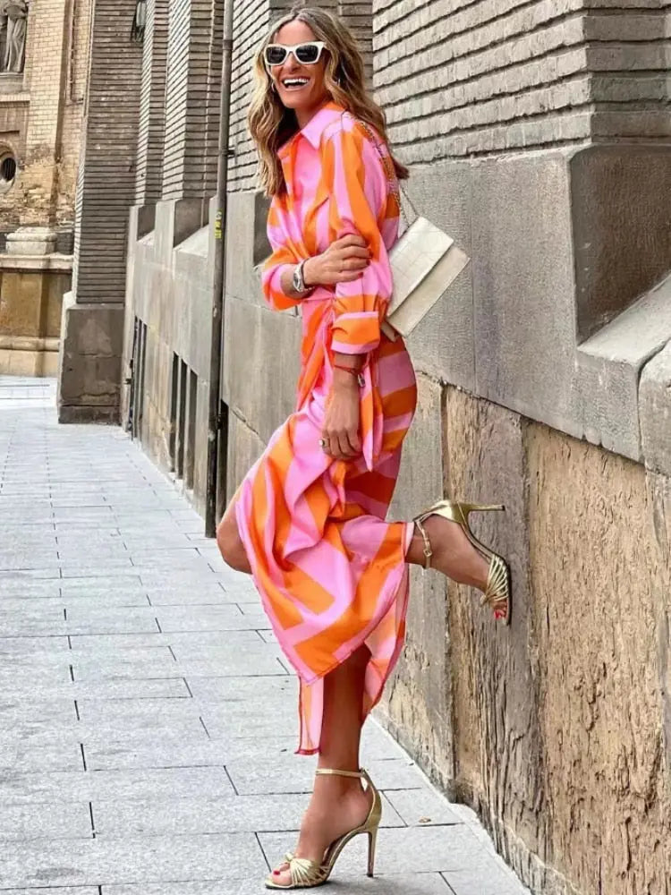 Elegant Summer Wrap Dress with Gentle Flow