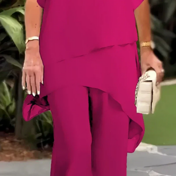 Matching Set with Top and Relaxed Trousers