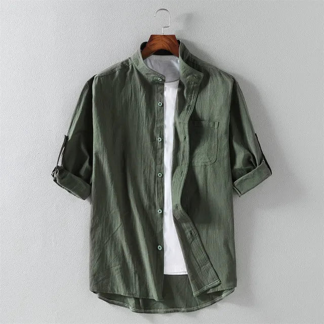 Mens Casual Shirt with Precise Appearance and Modern Fit