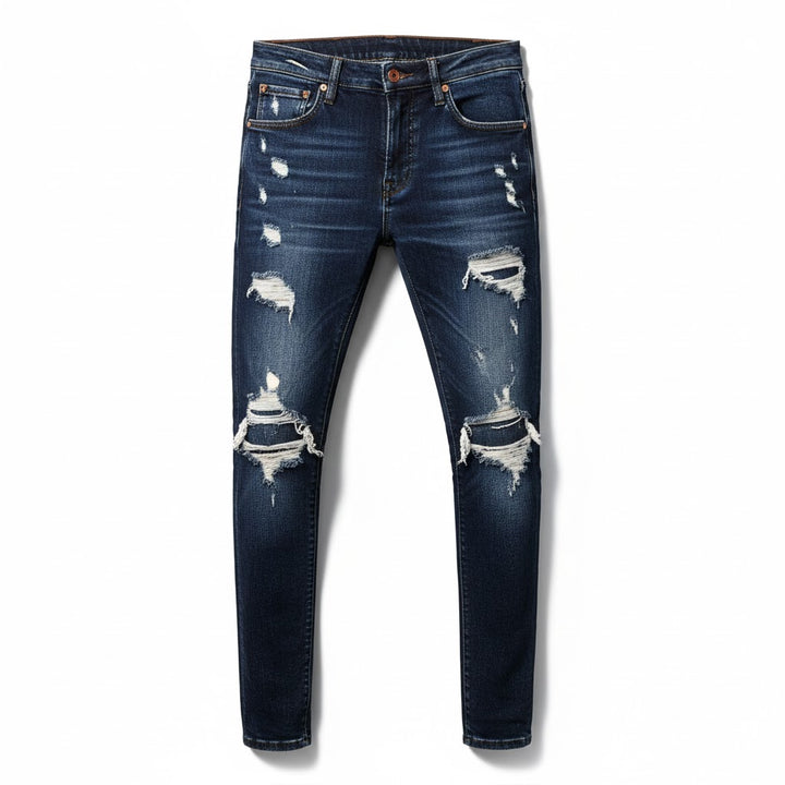 Ripped Streetwear Skinny Fit Jeans