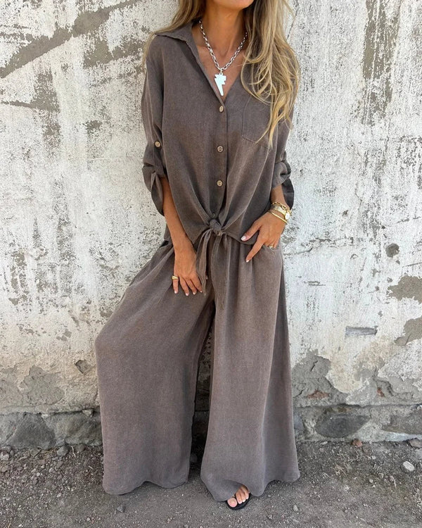 Summer Ensemble with Modern Cut and Two-Piece Format