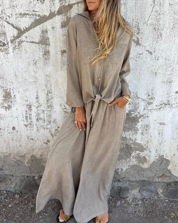 Summer Ensemble with Modern Cut and Two-Piece Format