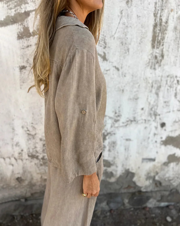 Summer Ensemble with Modern Cut and Two-Piece Format