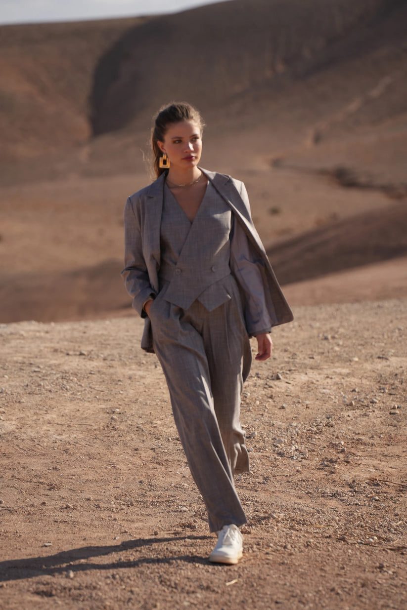 Wide Leg Trousers with Modern Relaxed Silhouette