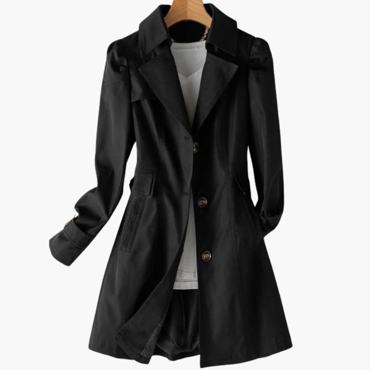 Women Trench Coat with Long Fit and Defined Silhouette