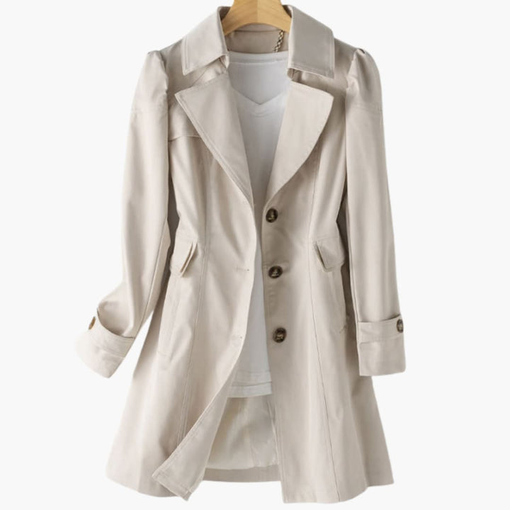 Women Trench Coat with Long Fit and Defined Silhouette