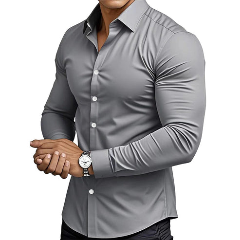 Classic Men Shirt with Clean Timeless Style