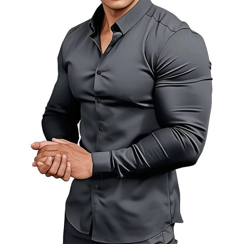 Classic Men Shirt with Clean Timeless Style