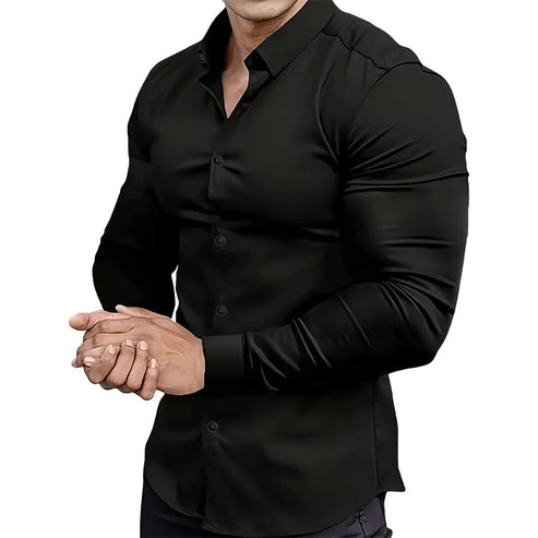 Classic Men Shirt with Clean Timeless Style