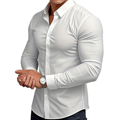 Classic Men Shirt with Clean Timeless Style