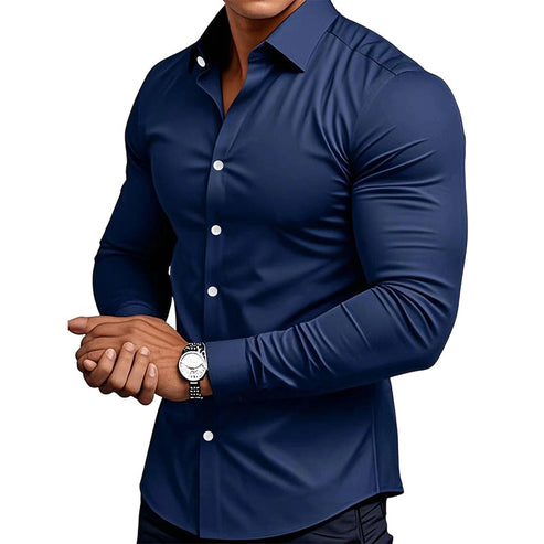 Classic Men Shirt with Clean Timeless Style